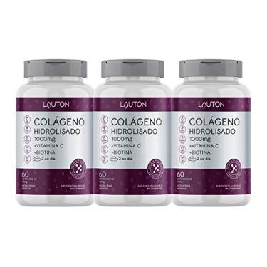 Imagem de Combo 3 Colageno Hidrolisado Puro 60 Tabletes 1000mg Lauton Nutrition