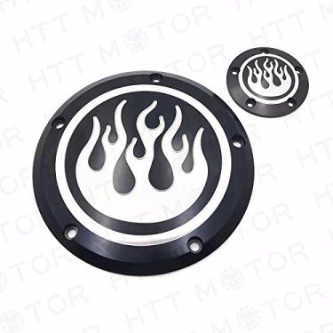 Imagem de NBX- Flame Derby & Timer Capa para Harley Dyna Sportster Street Bob XL 883 1200