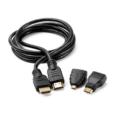 Imagem de Cabo Conversor HDMI para Mini HDMI, Micro HDMI - 1,5 metros - Kit HDMI 3 em 1 - CB126