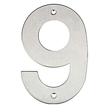 Imagem de Numero Residencial 9 Bemfixa Preto 145 Mm