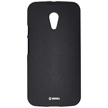 Imagem de Capa Protetora Colorcover Preta Metálica Moto G 2 Geração, Krusell, Capa com Proteção Completa (Carcaça+Tela), Preto