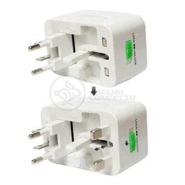 Imagem de Adaptador Tomada Universal Padrão Bivolt Aio