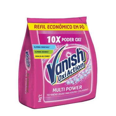 Imagem de Tira Manchas Pó Vanish Oxi Action Pink 2.5 Kg Refil Econômic