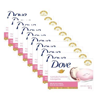 Imagem de Kit Sabonete Em Barra Dove Leite de Coco 90g 10 Unidades