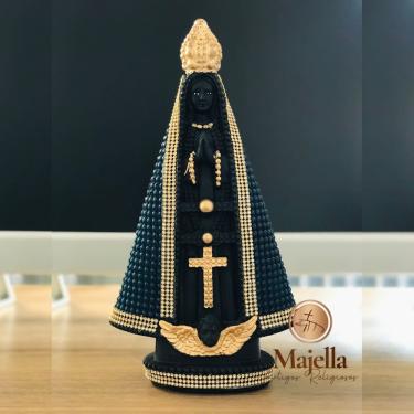 Imagem de Imagem Nossa Senhora Aparecida Gesso e Strass 15Cm