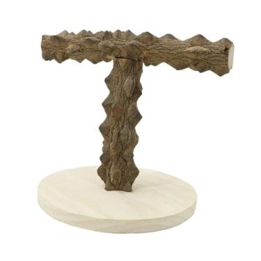 Imagem de Generic Papagaio playstand pet pássaro playground portátil roer suprimentos de jogo pássaro poleiro plataforma de madeira para conures periquitos araras