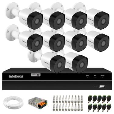 Imagem de Kit 10 Câmeras Intelbras VHD 3130 Bullet G6 HD 720p, Lente 3.6mm, Visão Noturna 30m, IP67 + DVR Intelbras MHDX 1216 Full HD 16 Canais Multi HD
