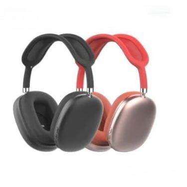 Imagem de Fone Headphone Bluetooth (Preto/Vermelho)