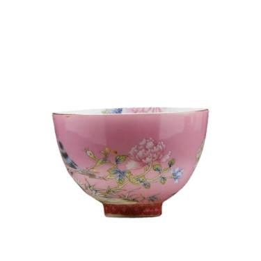 Imagem de Xícara de chá colorida esmaltada de 65 ml xícara mestra de cerâmica estilo palácio para uso doméstico