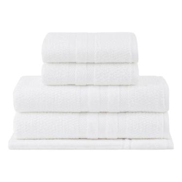 Imagem de Jogo Toalha Banhão 5 Peças Vanilla Soft Algodão Branco Buddemeyer