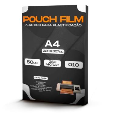 Imagem de Plástico para Plastificação 0,10 Formato A4 220x307mm 50un
