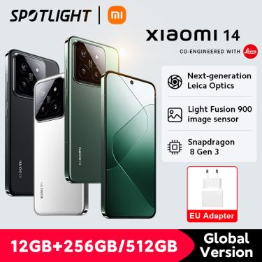 Imagem de Xiaomi-14 Smartphone Versão Global  Estreia Mundial  Snapdragon 8 Gen 3  Câmera Leica  AMOLED  12GB
