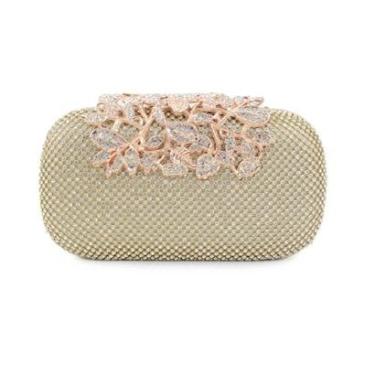 Imagem de Bolsa Feminina Chenson de Mão para Festa Dourada - 82604-Feminino