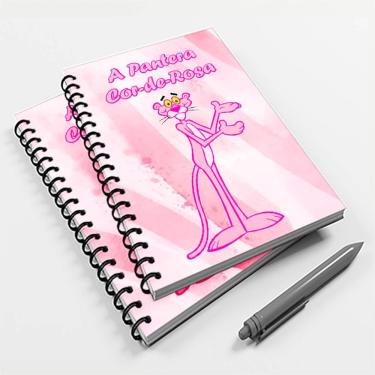 Imagem de Caderno Universitário Pantera Cor de Rosa 96 Folhas