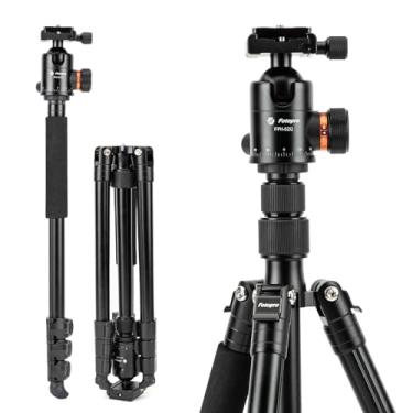 Imagem de Fotopro Tripé de câmera de 167 cm, tripé de viagem de alumínio e monopé com cabeça esférica de 360°, tripé de câmera profissional para DSLR Canon, Nikon Sony, carrega até 7,9 kg