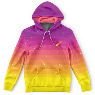 Imagem de Moletom Canguru Galaxia E Cometas Md01-Masculino