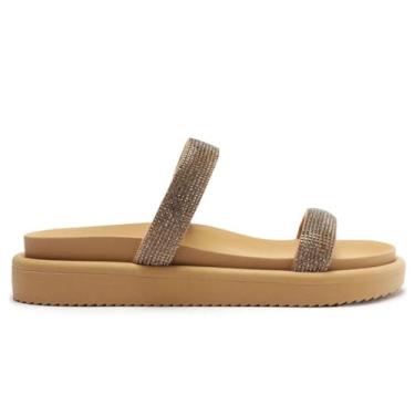 Imagem de Papete Rasteira Anacapri Tiras Glam Cristal C 30380 0034 3/4