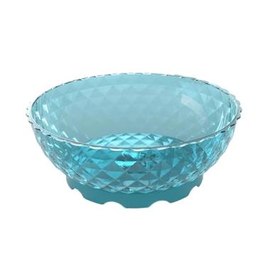 Imagem de IEUDNS Cesta de secador, recipiente de armazenamento, utensílios de cozinha portáteis, misturador de salada, tigela, lavadora de frutas, secador para, Azul