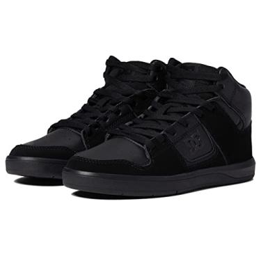 Imagem de DC Tênis de skate masculino Cure de cano alto casual, Preto/Preto/Preto, 5 Big Kid
