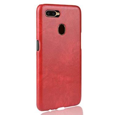 Imagem de Capa para Oppo A5S, capa para celular Rugged Shield 360° Proteja seu telefone Capa de couro granulado para Oppo A5S