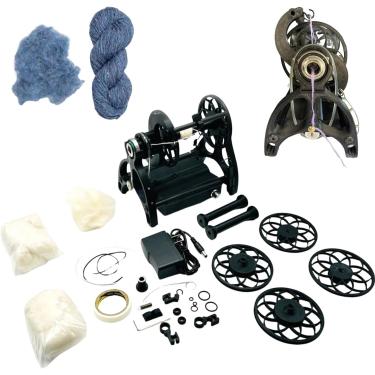 Imagem de Enrolador de fio automático 12v para crochê, velocidade máxima 800 rpm, velocidade ajustável, abertura de 12 mm, capacidade de carretel 4+ onças (> 120g), adequado para lã, seda, fibra e out