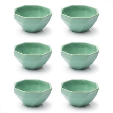 Imagem de Conjunto Bowl de Cerâmica 350ml 6 peças Design Sofisticado e Moderno Alta Durabilidade Ideal para Sopas, Cereais, Saladas, Sobremesas (Tifani)