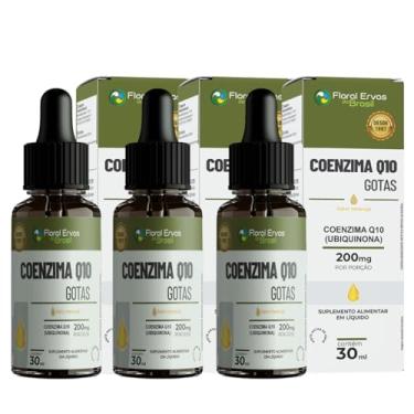 Imagem de 3Un Coenzima Q10 Pura Gotas 200Mg + Vit E Sublingual Sabor Maracuja 30Ml