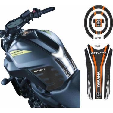 Imagem de Adesivo Protetor Tankpad +  Bocal Yamaha MT 07 Kit 04 - Resitank