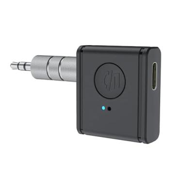 Imagem de Bluetooth 5.3 receptor transmissor 2 em 1 adaptador sem fio 3.5mm jack para música do carro receptor de áudio aux fone de ouvido handsfree