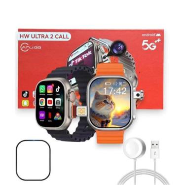 Imagem de Relogio Smartwatch Hw Ultra 2 Com Câmera Faz Ligação Com Chip 5g - pal