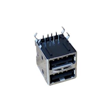 Imagem de Conector Usb Duplo Fêmea Para Solda 8 Pinos Foxconn Ub11123 - FAXCONN