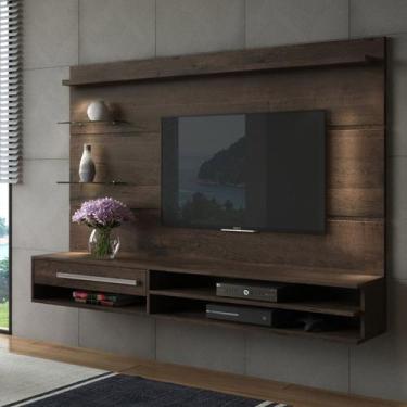 Imagem de Painel Home Suspenso Para Tv Até 65 Polegadas Com Gaveta Veneza Estant