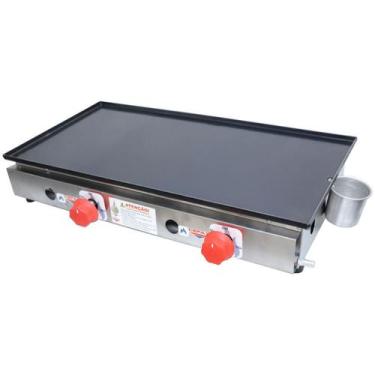 Imagem de Chapa para Lanche Industrial Sem Prensa 2 Queimadores Cefaz