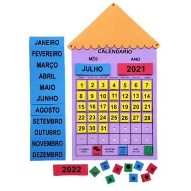 Imagem de Painel Calendário Do Mês Em E.v.a Sala de Aula - Criativa Educativos, 