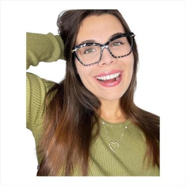 Imagem de Armação Para Óculos Grau Feminino Gatinho Florence Preto - Palas Eyewe