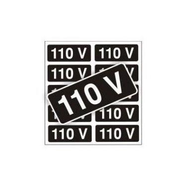 Imagem de Kit 40 - Etiquetas Identificação Adesiva 110v  / 220v - Adesivo sinali
