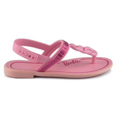Imagem de Kit Sandália Infantil Grendene Feminino Barbie com Avião 22936, 29, Ro