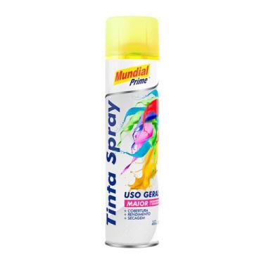 Imagem de Tinta Spray Mundial Prime 400ml Amarelo Luminosa