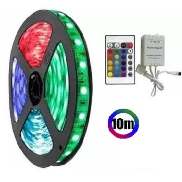 Imagem de Fita De Led Rgb 5050 10 Metros Para Decoração s/ fonte