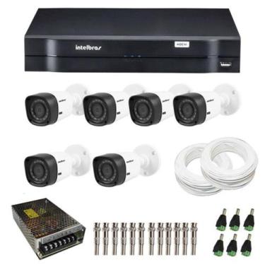 Imagem de Kit CFTV 6 Câmeras Infra 720p Intelbras VHL 1120B G6 + DVR Intelbras M