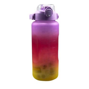 Imagem de Kit 3 Garrafas Motivacionais Gradientes 2L, 900ml e 350ml - Blessed