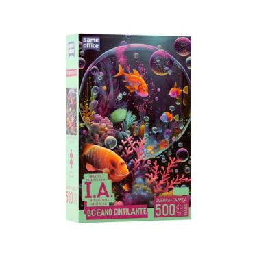 Imagem de Quebra-cabeça 500 Peças Game Office  - IA Oceano Cintilante Toyster Br