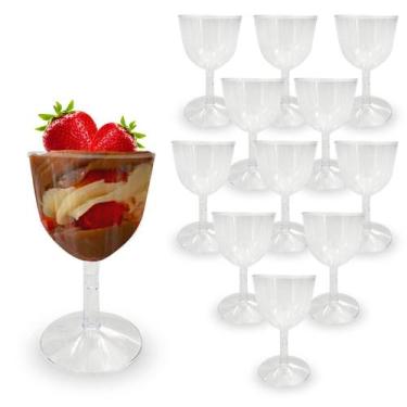 Imagem de Kit 40 Mini Taças Transparentes 55ml Festa e Sobremesas - LS