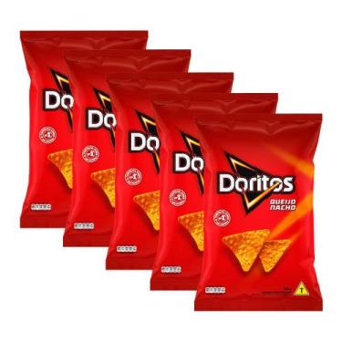 Imagem de Kit 5 Doritos Elma Chips Sabor Queijo Nacho 300g