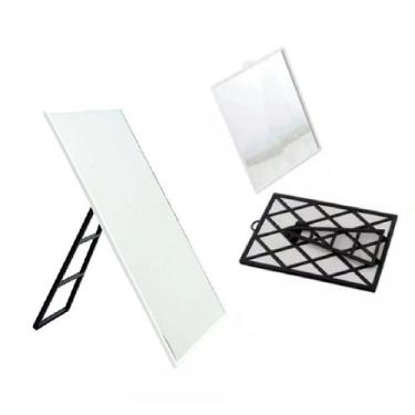 Imagem de Espelho De Mesa ou Parede Retangular para Maquiagem - Fx, Branco