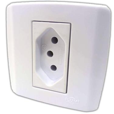 Imagem de Caixa com 1 Tomada de 10a de Sobrepor Slim Box Sistema X de Parafusar 