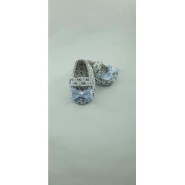 Imagem de Sapatinho De Tecido Estampado Floral Para Bebê - Cantinho do Bebê, P