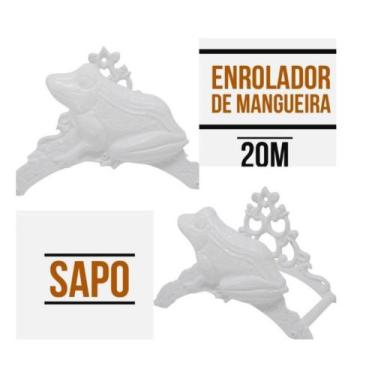 Imagem de 2 Unidade Suporte Enrolador Mangueira Jardim Alumínio - Funditex, Bran