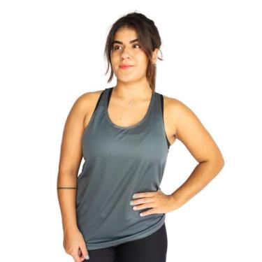 Imagem de Regata Cavada Esportiva Roupa De Academia - JinkingStore, Cinza, M
