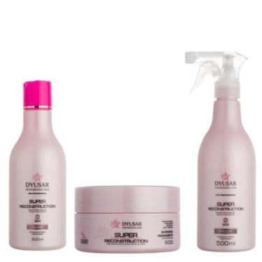 Imagem de Shampoo e máscara de Reconstrução 300ml com queratina 500 ml - DYUSAR 